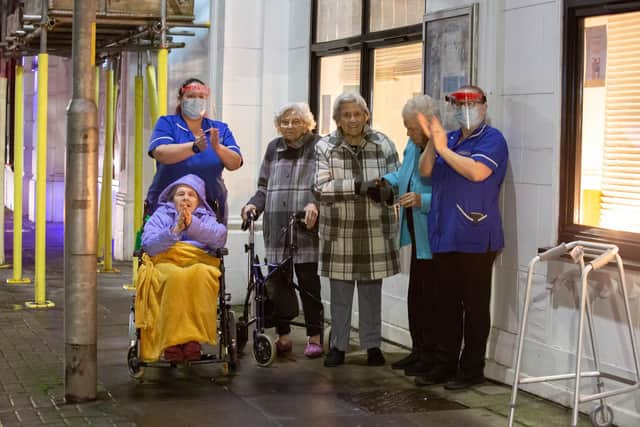 Residents and staff of Blue Water Care Home, Kingston Road, Portsmouth.

Picture: Habibur Rahman