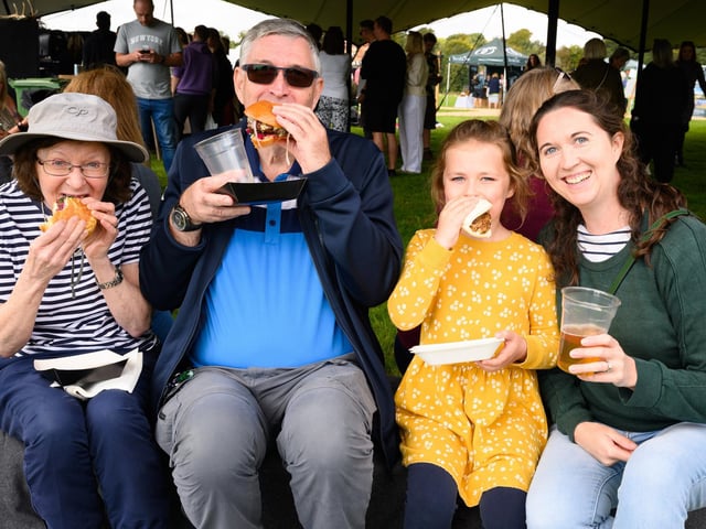 Pictured is: Another family enjoy the food at the South Downs Food Festival Picture: Keith Woodland (140921-89)