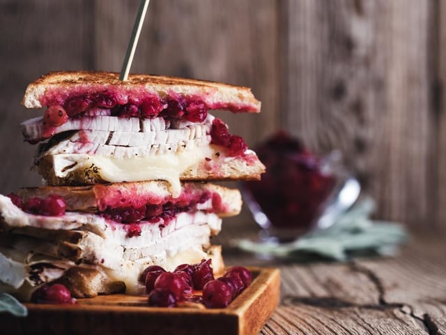 This is a classic solution to using up your Christmas dinner leftovers - channel your inner Monica and Ross Gellar from Friends and put together the ultimate Boxing Day lunch. Stack up leftover meat, veggies, cranberry sauce, and don’t forget the moist-maker - the layer of gravy soaked bread tactfully situated in the middle of the sandwich.