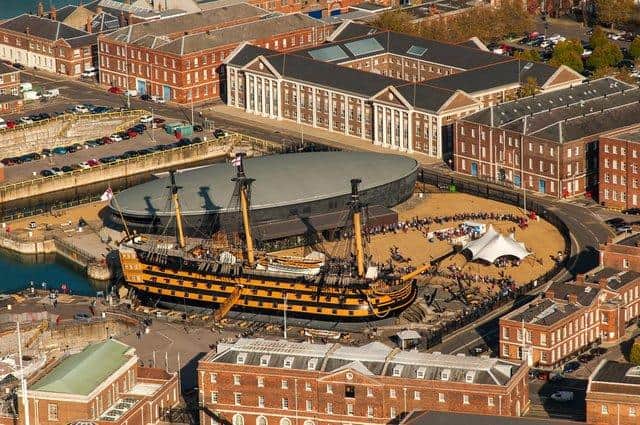 HMS Victory & The Mary Rose Museum at Portsmouth Historic Dockyard. Picture: Shaun Roster Photography www.photoboxgallery.com/roster.