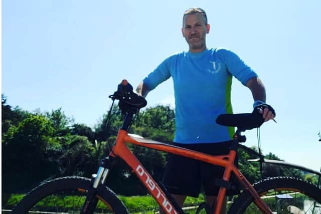 Rich Harris from Waterlooville will be taking on a dawn to dusk cycle for Portsmouth Hospitals Charity