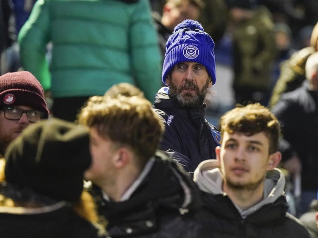 Pompey fans backed their team to a crucial Championship survival win over Cardiff last night.