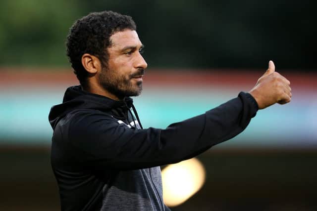 Hayden Mullins' side beat fellow League Two side Swindon on Tuesday night but the team currently placed 18th in the bottom tier of the EFL are not expected to be getting their hands on the Trophy this year.   Picture:  Charlotte Tattersall/Getty Images)