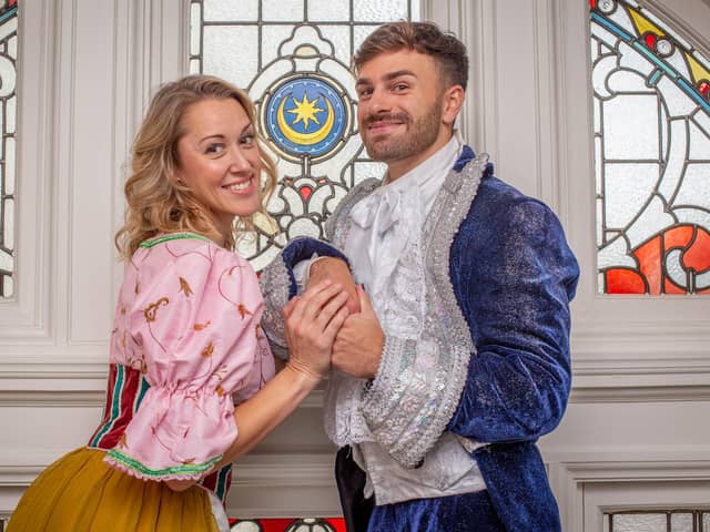 Cinderella - Michelle Antrobus and Prince Charming, Grant Urquhart at Queens Hotel, Southsea, Portsmouth on Tuesday 4th October 2022
Picture: Habibur Rahman
