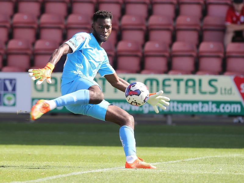 Okonkwo has picked up a good amount of playing time on loan with Crewe in League Two, with the 6ft 6in man clocking up 26 appearances and 10 clean sheets.