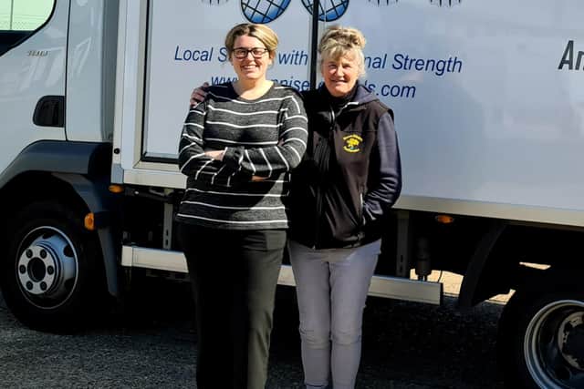 Becky Edwards (left), alongside her mother Belinda Edwards. The company has opened up its online delivery food service to the general public.
