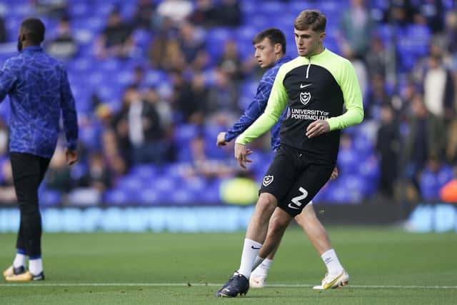 Zak Swanson was an unused substitute for Pompey at Ipswich on Saturday. Picture: Jason Brown/ProSportsImages