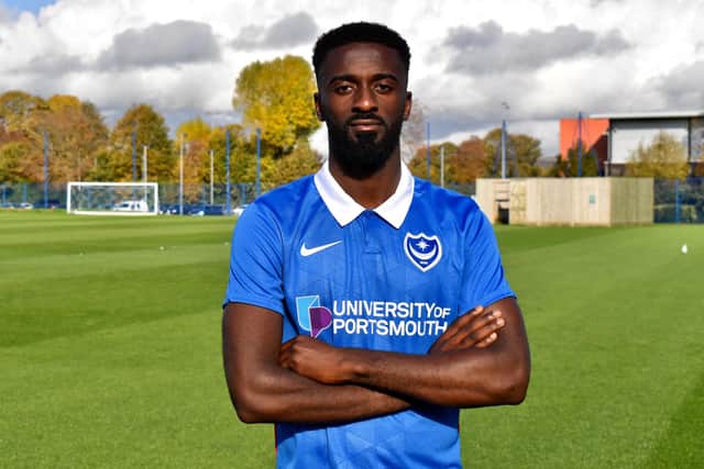 Pompey new-boy Jordy Hiwula. Picture: Portsmouth FC