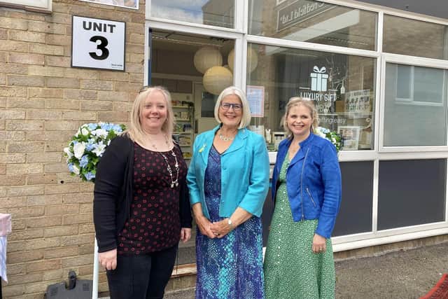 Entrepreneurs have opened their own shopfront in Wickham Road, Fareham after growing their business over lockdown.
Rhona Rogers and Jacquie Fitton started Luxury Gift in a Box just before the beginning of lockdown in 2020. From left, Jacquie Fitton, Cllr Katrina Trott and Rhona Rogers