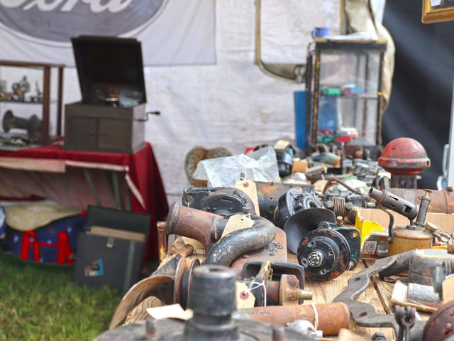 Spare parts for sale at the Spring Autojumble