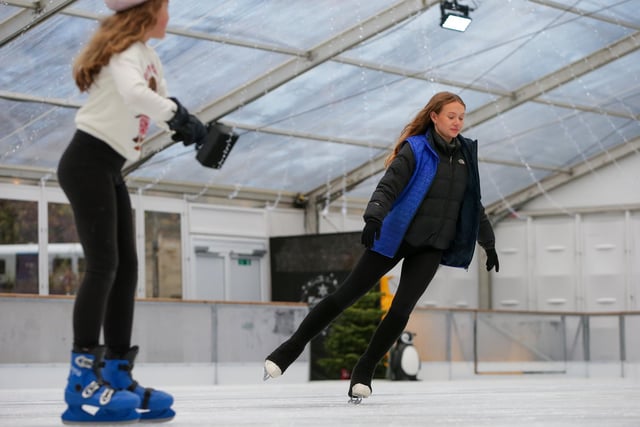 Portsmouth On Ice officially opens, Guildhall Square, Portsmouth Pictured: Ellie Parsley Picture: Chris  Moorhouse (231124-19)