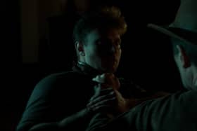 Tom Anson in a tense situation