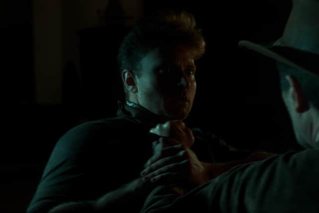 Tom Anson in a tense situation