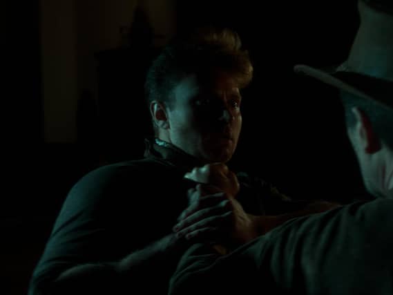 Tom Anson in a tense situation