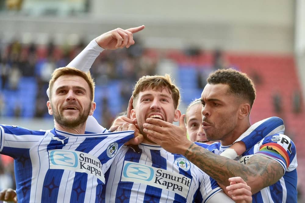 Pompey are on the trail of Wigan's Callum Lang