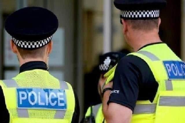 Police officers met the man at the railway station
