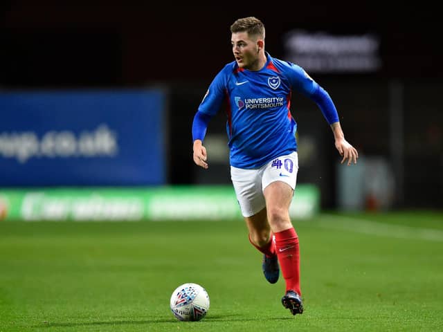 Brad Lethbridge, seen here in action for Pompey, scored on his Baffins debut against US Portsmouth. Picture: Graham Hunt.