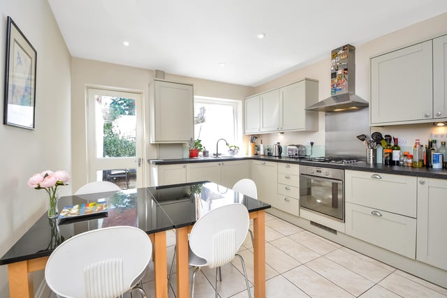 The property features a recently renovated kitchen and dining area.