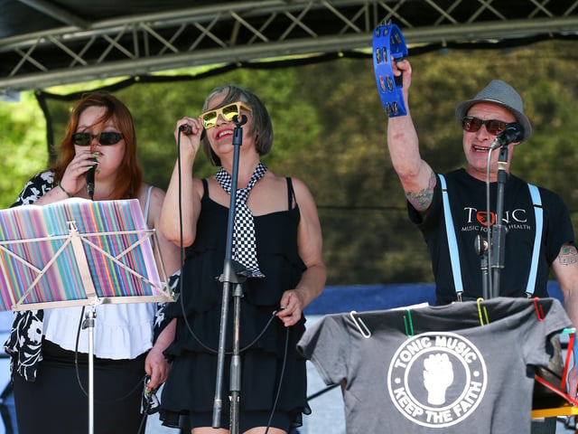 International Jet Set got the crowds dancing at Live at the Bandstand.Picture: Chris Moorhouse (250524-40)