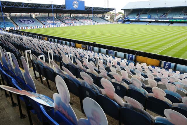Cardboard cutouts of fans will hopefully soon be a thing of the past at Fratton Park