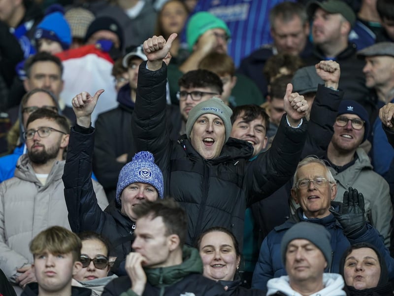 Enjoying Pompey's first trip to West Brom in more than 16 years.