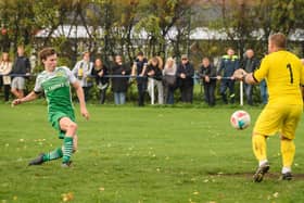 Chad Cornwell opens the scoring. Picture: Keith Woodland