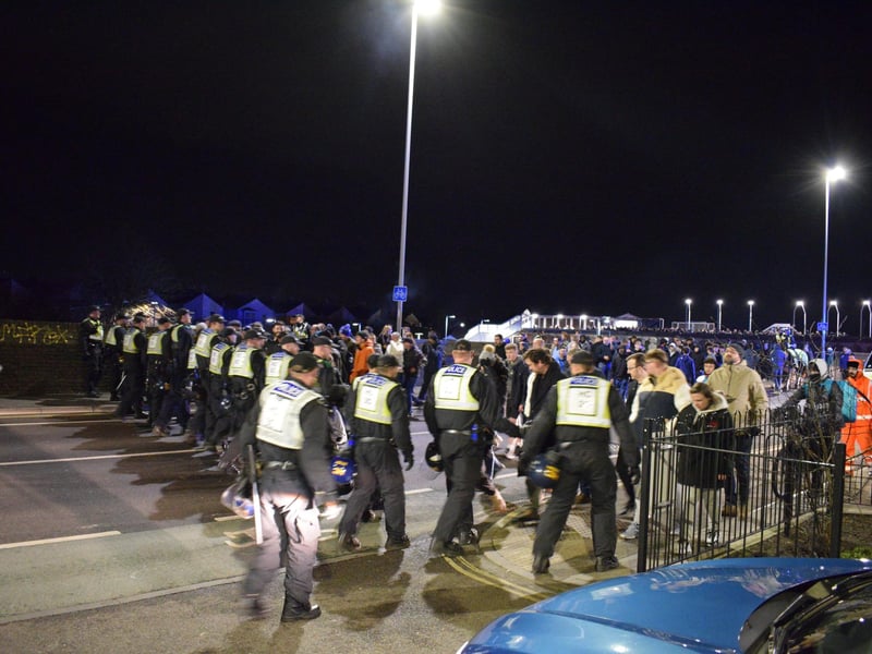 Heavy police presence for Portsmouth v Millwall match on Tuesday evening