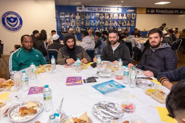Community Iftar at Portsmouth Football Club, Fratton Portsmouth on Tuesday 5th April 2022
Picture: Habibur Rahman
