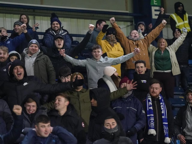 Pompey fans remained in good spirits despite the Blues' Cup exit.