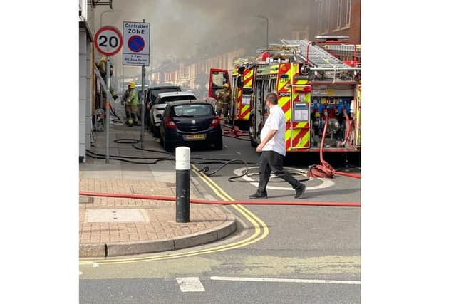 A fire has broken out at Albert Road, Southsea.