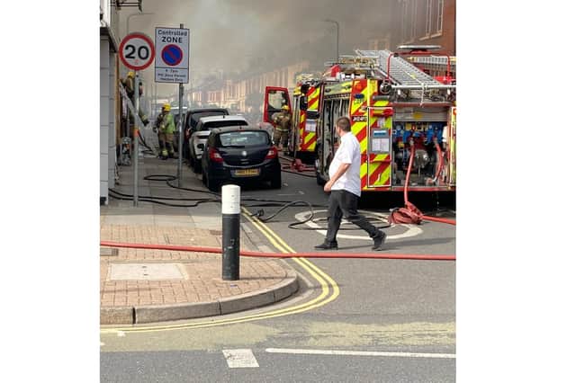 A fire has broken out at Albert Road, Southsea.