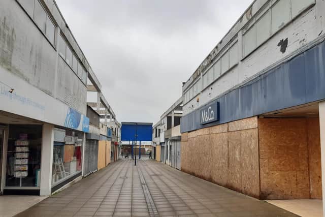 Much of Wellington Way in Waterlooville remains empty