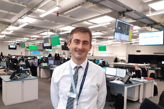 Barry Lemm, one of seven new duty control managers taken on by South Western Railway to work at the Wessex Integrated Control Centre in Basingstoke