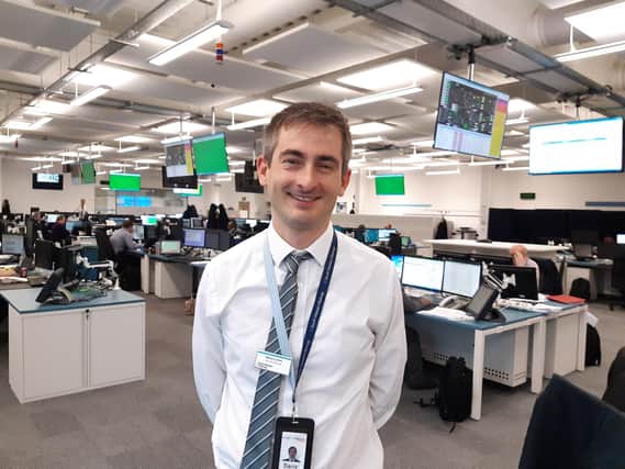 Barry Lemm, one of seven new duty control managers taken on by South Western Railway to work at the Wessex Integrated Control Centre in Basingstoke