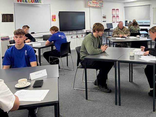 The mock interviews were conducted with public service professionals.