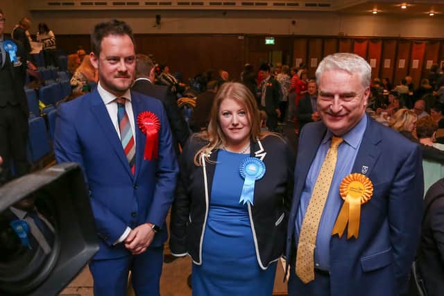 From left, Labour's Stephen Morgan, Tory Donna Jones and Lib Dem Gerald Vernon-Jackson pictured in 2019 after they all contested the general election in Portsmouth South - while leading their respective parties on Portsmouth's council
Picture: Habibur Rahman