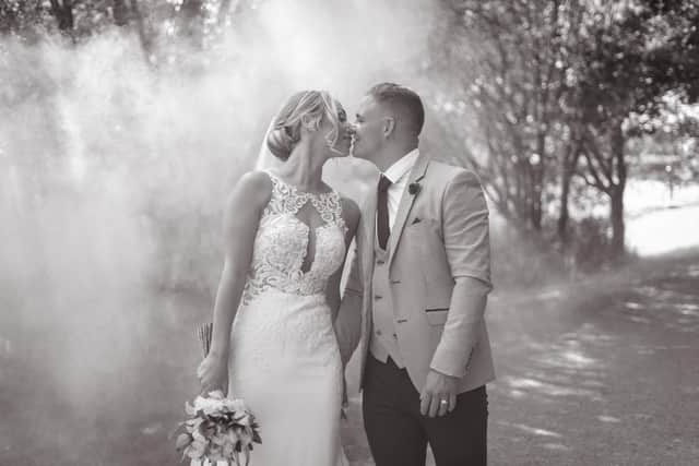 Robyn and Alfie Raine tied the knot on June 17.