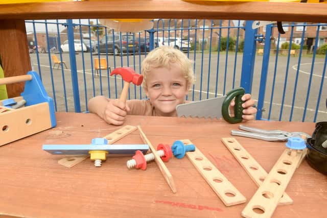 Pictured is: Maximus Davison (four). Picture: Sarah Standing (240622-881)
