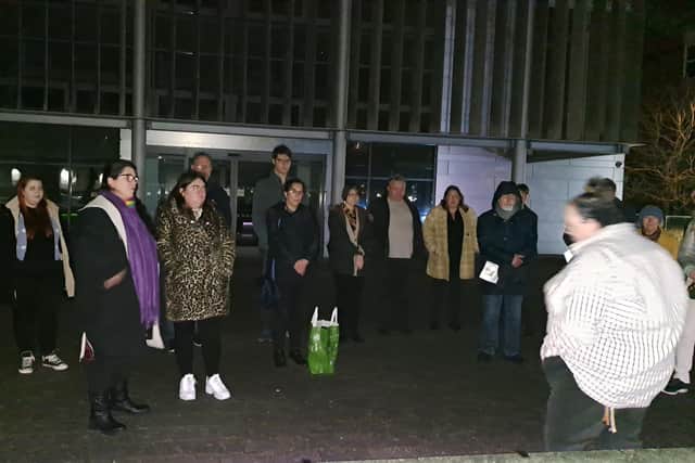 Dozens attended a candlelit vigil held at Havant Plaza, in memory of Warrington teen, Brianna Ghey.