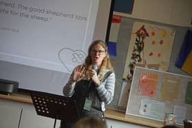 The Rev Emma Andersen leads Barn Church