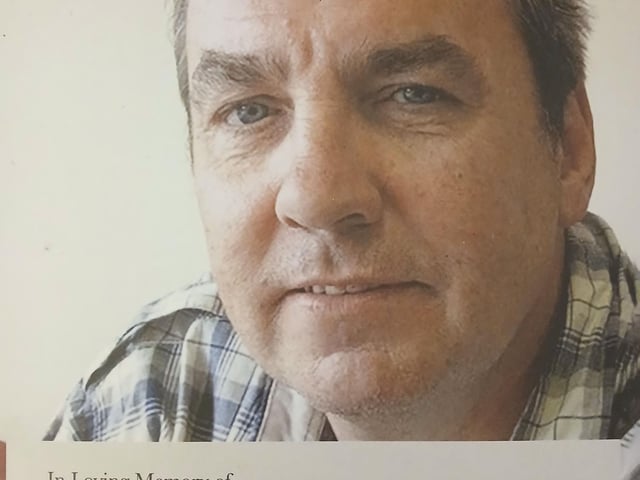 Kyle's dad Pete (1964-2021), whom he is walking in memory of