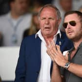 Peterborough chairman Darragh MacAnthony, right, with Barry Fry.  Picture: Michael Regan/Getty Images