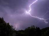 A thunderstorm warning has been issued by the Met Office. Picture: GUILLAUME SOUVANT/AFP via Getty Images