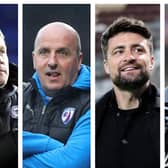 Pompey boss contenders, from left, Grant McCann, Paul Cook, Russell Martin, Ian Foster and Liam Manning.