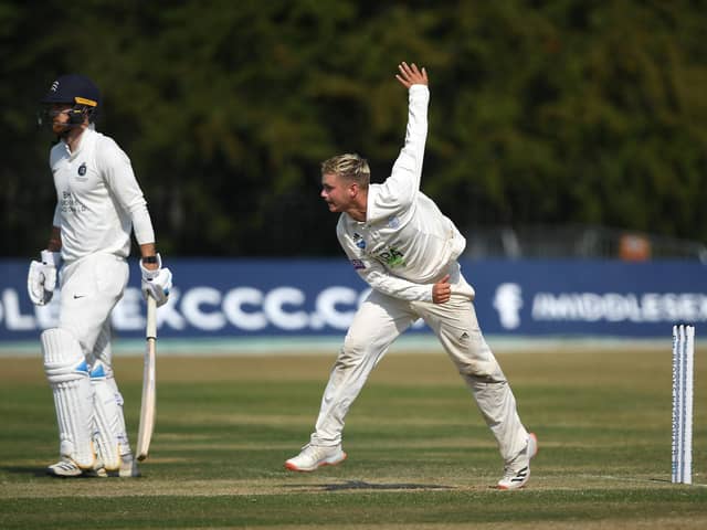 Hampshire's Felix Organ took a career best first-class haul on day two at Southport. Picture by Alex Davidson/Getty Images