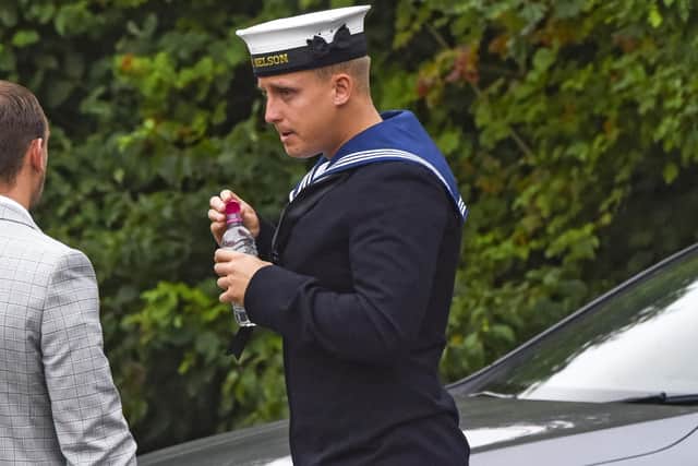 Pictured: AB Daniel Taylor Goffey at Bulford Military Court Centre © David Clarke/Solent News & Photo Agency