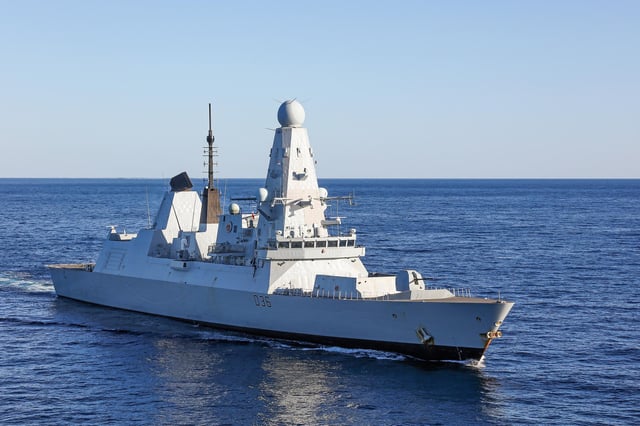 A library photo of HMS Defender on operations. Photo: LPhot Rory Arnold/Royal Navy