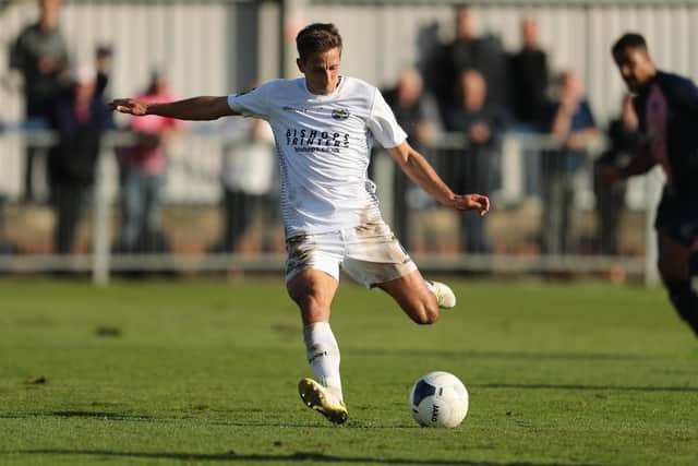 Wes Fogden opened the scoring for the Hawks against Hampton & Richmond. Picture: Dave Haines