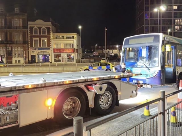 Bus crash at The Hard on Monday leaves person fighting for life