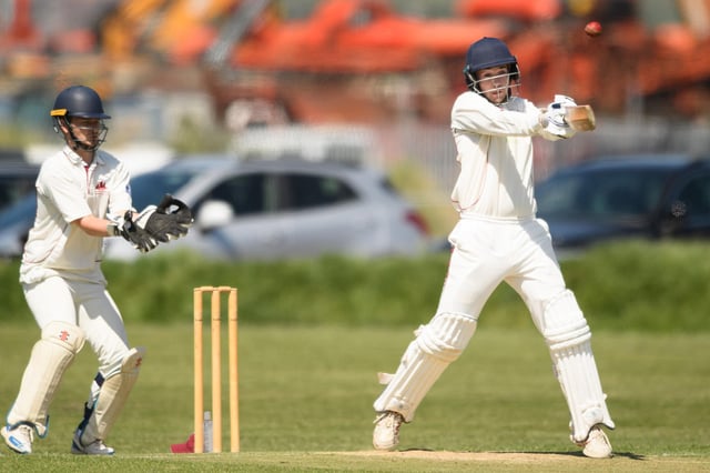 Clanfield captain Matt Bradley batting against Portsmouth & Southsea 4ths. Picture: Keith Woodland